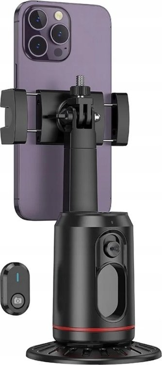 Mbajtëse telefoni Hoco K23, rrotullim 360°, ndjekje automatike të fytyrës, e zezë