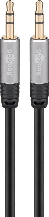 Kabllo audio Goobay Minijack, 1.5 m, 3.5 mm stereo, e zezë