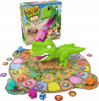 Lojë me shoqni Asmodee Snack O Saurus Rex, për kalamaj 5+, shumëngjyrëshe