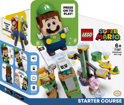 Set me figura lodër për fëmijë LEGO Super Mario Adventures with Luigi (71387), +6 vjeç
