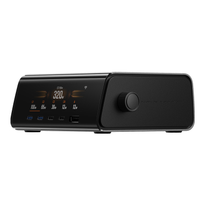 Stacion mbushës EcoFlow RAPID Pro 320W, 4xUSB-C, 1xUSB-A, GaN