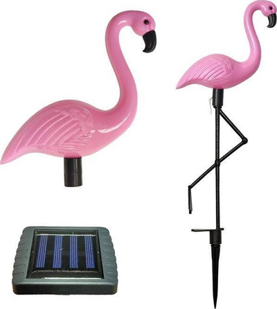 Set llamba diellore kopshti Aptel ZD50K Flamingo, LED, 3 copë, dritë e bardhë neutrale