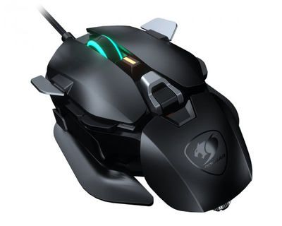 Maus gaming Cougar DualBlader, optik, RGB, ngjyrë e zezë
