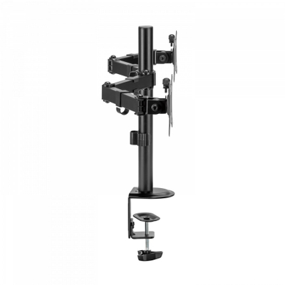 Држач за маса за два монитора V7 DM1GCD, до 32\", VESA 75x75 100x100, црн