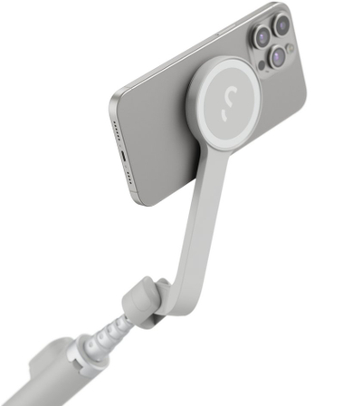 Selfie стап-трипод ShiftCam SnapStand, со Bluetooth далечински управувач, 75 cm, сива Stone