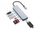 Док USB C Conceptronic, HDMI, 2x USB A, SD TF, 100W PD, сива боја
