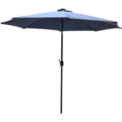 Çadër kopshti Saska Garden, 300 cm, ndriçim LED, blu navy
