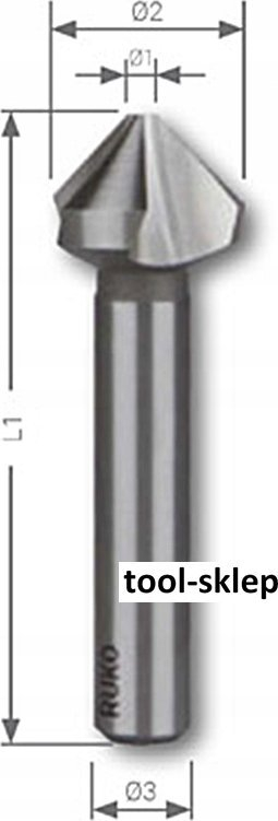 Gropëzues Ruko 102114E, 10.4mm, HSSE Co5, metal