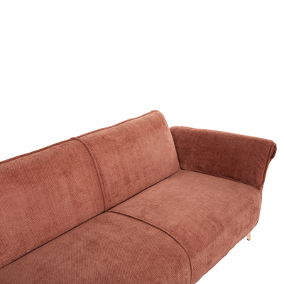 Divan këndor krevat Mailo HM6071.04, 300x150x80 cm, stof, portokalli