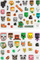 Stickerë Minecraft Puffy Gadget Decals, set 60 copë, 3D, shumëngjyrëshe