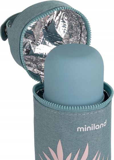 Термоизолирана торба Miniland Ecothermibag Double, 500ml, за две шишиња, сина