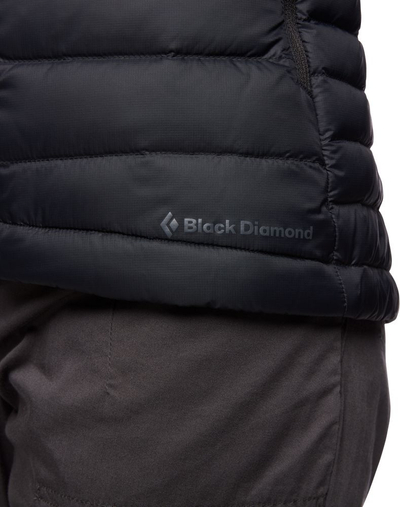 Пухена јакна за жени Black Diamond Access Hoody, со капуљача, за скијање и пешачење, црна