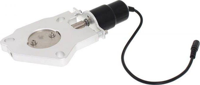 Valvul shkarkimi elektrike universale 3.5" 89mm, alumin, argjendtë e zezë