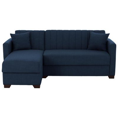 Sofa-Shtrat këndor Ghufran 200x133x77Hcm (HM3244.07), kaltër