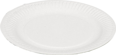 Pjata letre FoodLine, 15 cm, 100 copë, të bardha