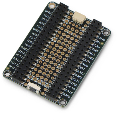Pllakë prototipimi Adafruit PiCowBell Proto Under Plate, për Raspberry Pi Pico, me STEMMA QT, me buton reset
