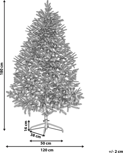 Pemë artificiale Krishtlindjesh Masala Snowy Christmas Tree, 180 cm, me borë dekorative, e bardhë