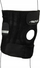 Mbajtëse gjuri Avento Reinforced Knee Support, neopren, me rripa elastikë, e zezë