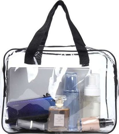 Set çantash organizuese Transparent Necessities, 3 pjesë, PVC, të tejdukshme