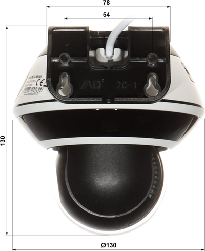 Kamerë IP për mrena Oton OMEGA-50P4-2AP, 5 Mpx, fokus 3.35–10 mm, e bardhë