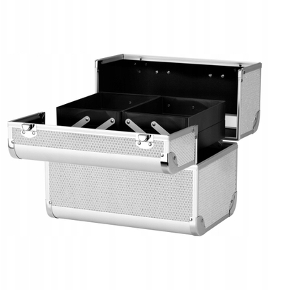Кутија за козметика Activeshop Cosmetic Case 44, сребрена