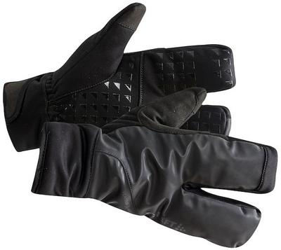 Doreza dimri Craft Siberian 2.0 Split Finger, unisex, që mbajnë erën dhe ujin, të zeza