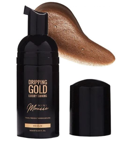 Пена за самопотемнување Dripping Gold Travel Self-Tanning Mousse Medium, средна, 90 мл
