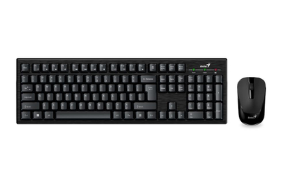 Set tastierë dhe maus Genius KM-810, wireless, 1000 dpi, i zi