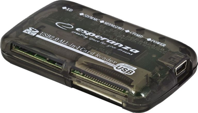 Lexues kartash Esperanza EA117, USB 2.0, multi-format, i zi