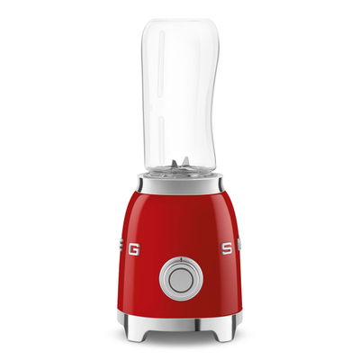 Blender personal mini SMEG PBF01RDEU, 300 W, 2 shpejtësi, 2 shishe, i kuq