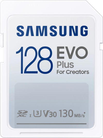 Kartë memorie Samsung EVO Plus 2021, UHS-I / U3, Class 10, SDXC, 128 GB