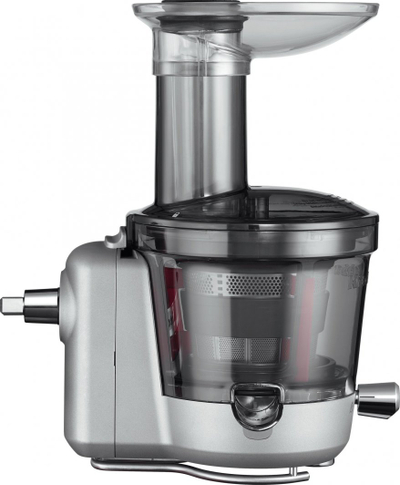 Shtesë shtrydhëse KitchenAid 5KSM1JA, slow juicer, për salca, argjendtë