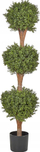 Bimë artificiale Beliani Buxus Ball Tree, 154 cm, 3 toptha, jeshile