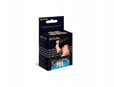 Patron boje Accura 703XL për HP, 16ml, i zi