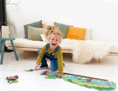 Пазл за под, Fat Brain Toys Floor Puzzle Farm, 36 парчиња, за деца од 3 до 6 години, повеќебоен