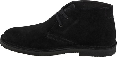 Çizme Lumberjack Desert Boot për burra, lëkurë zamš, të zeza