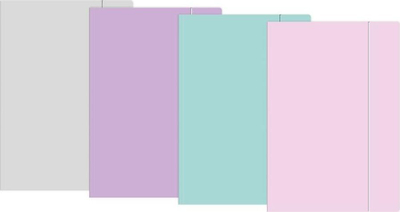 Folder me kapëse elastike A4+, set 10 copë, ngjyra pastel