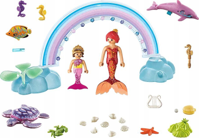 Set lodrash Playmobil Magic Mermaids 71379, 46 copa, 4+ vjeç, shumëngjyrësh