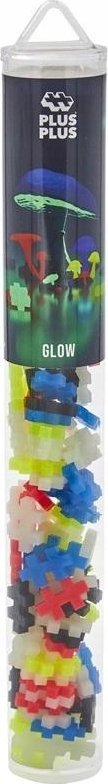 Set konstruktiv Plus Plus Tube Glow, 100 copa, që ndriçojnë në errësirë