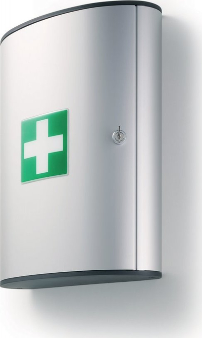 Kuti ndihme e parë Durable First Aid Box L, set DIN 13157, portokalli