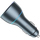 Karikues për makinë Proove Supercharge, 130W, 2×Type-C + USB, metal gri