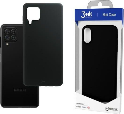 Mbulesë telefoni 3MK Matt Case për Samsung A22 4G, 1.2mm, shkon me karikim wireless, e zezë