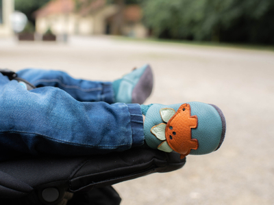 Këpucë fëmijësh Baobaby Stegofriends, lëkurë e butë, madhësia L, ngjyrëkaltër