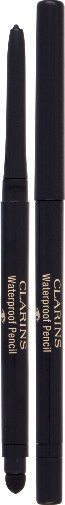 Laps sysh Clarins Waterproof Pencil 01 Black Tulip, rezistent ndaj ujit, i zi
