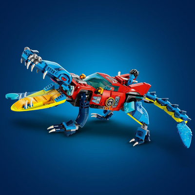 Lodër me kuba LEGO Dreamzzz Crocodile Car 71458, set ndërtimi për goca e çuna 8+