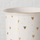 Filxhan porcelani Boltze Dilara, 370ml, zemra të arta, i bardhë