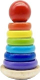 Lodër druri piramidë Roly Poly SMILY PLAY SPW84945, edukative, shumëngjyrëshe