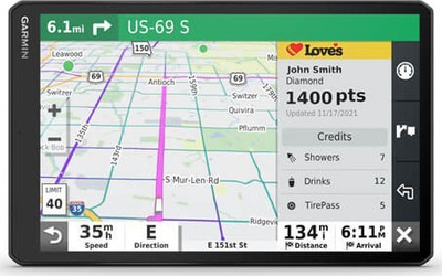 Navigator GPS Garmin dezl LGV1010, 10.1", ekran me prekje, i zi