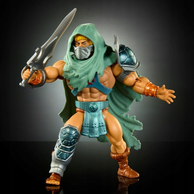 Figurë aksion Mattel Masters of the Universe Origins Turtles of Grayskull He Man, 14 cm, me nyje, shumëngjyrëshe