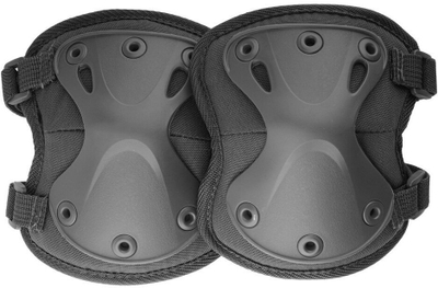Mbrojtëse bërryli Mil-Tec Protect, ergonomike, me rripa elastikë, e zezë